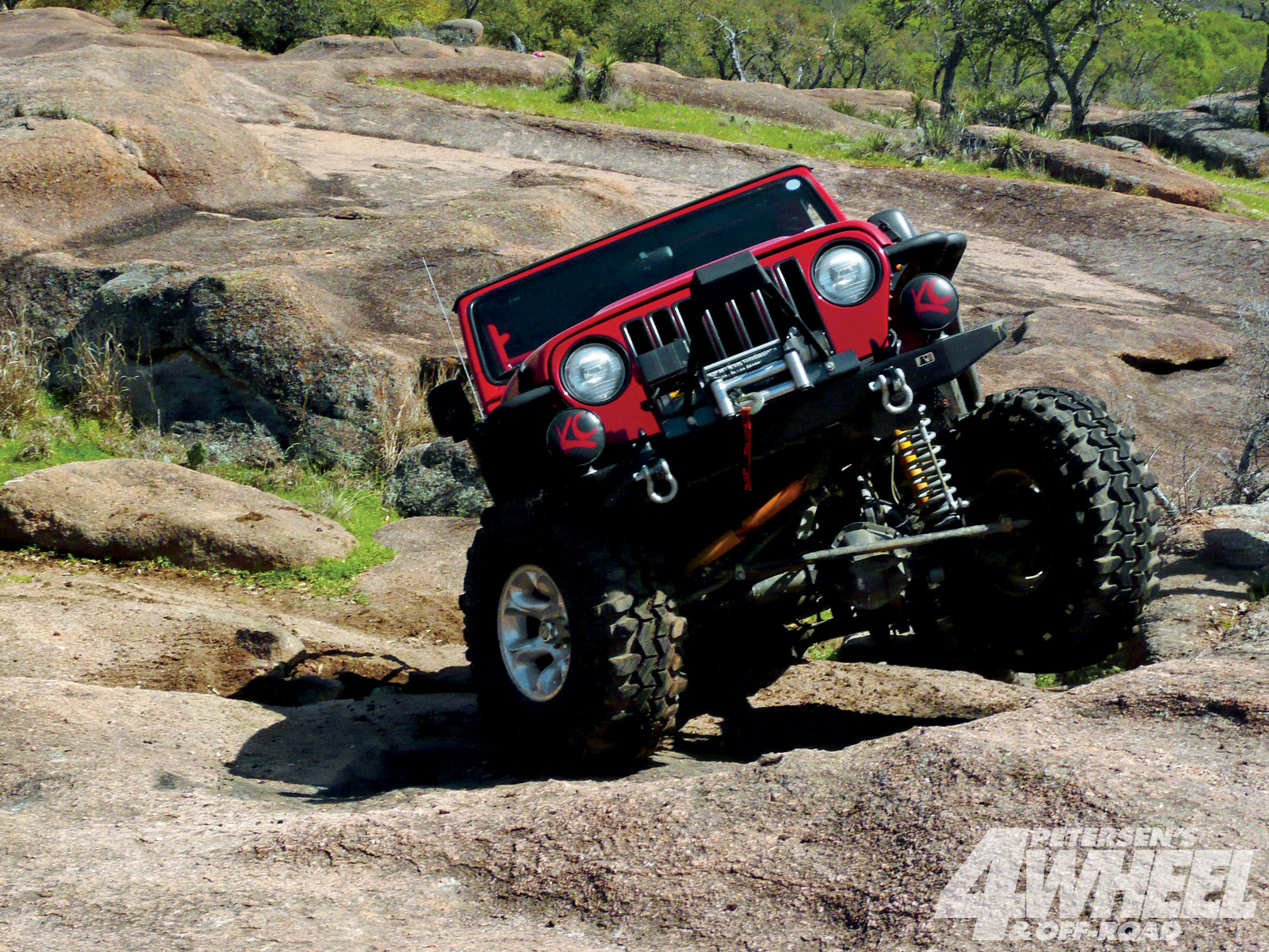 jeep wrangler rock climbing