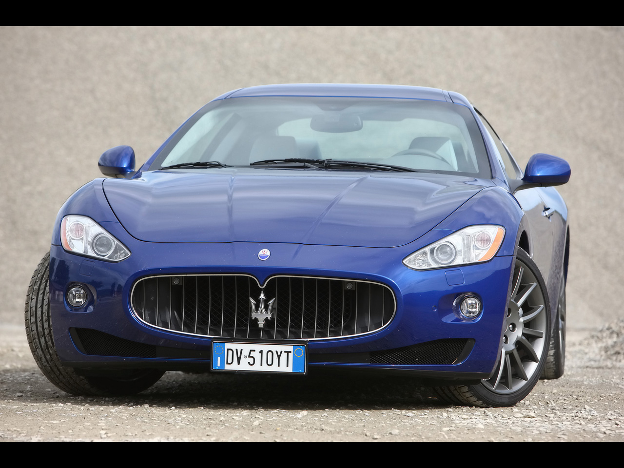 Maserati Gran Turismo S Automatic Blue Front Angle High Resolution Wallpaper Free
